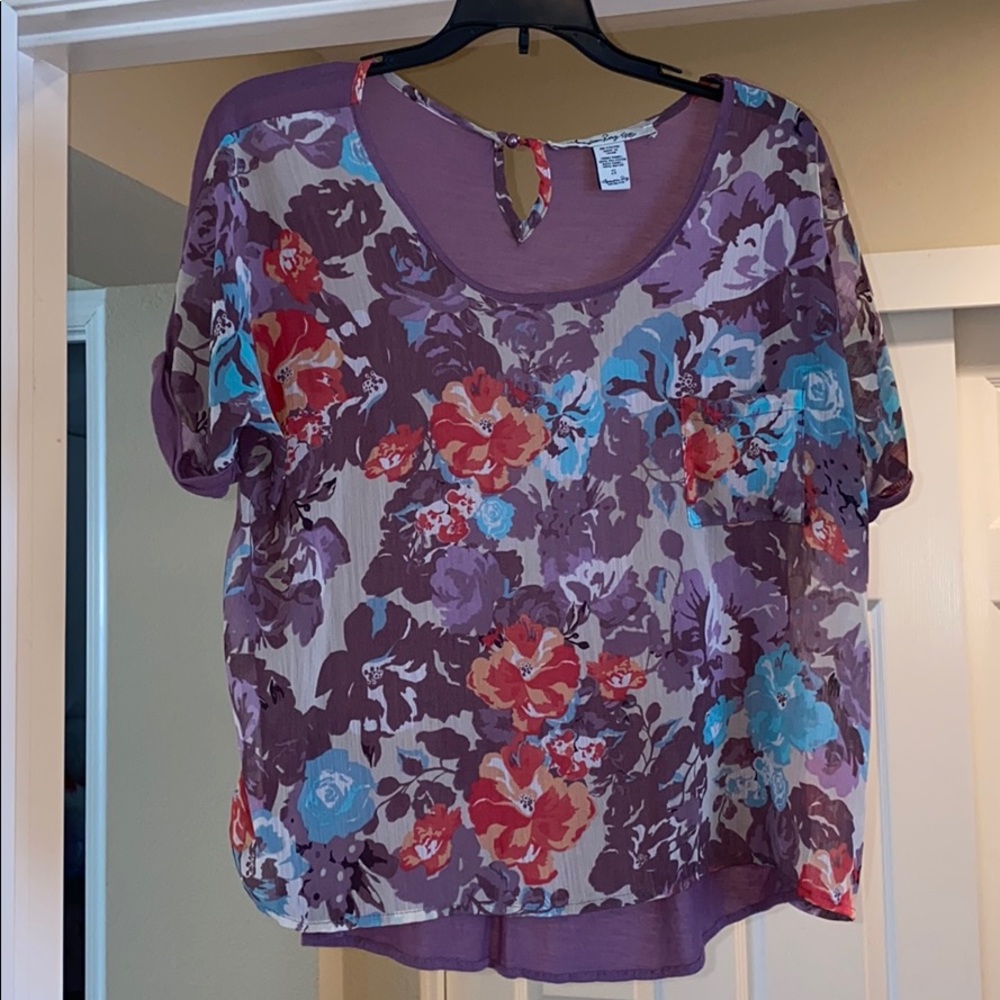 American Rag floral women’s Top Small